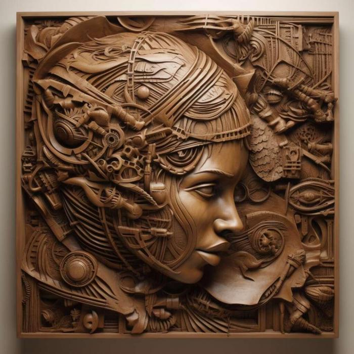 نموذج ثلاثي الأبعاد لآلة CNC 3D Art 